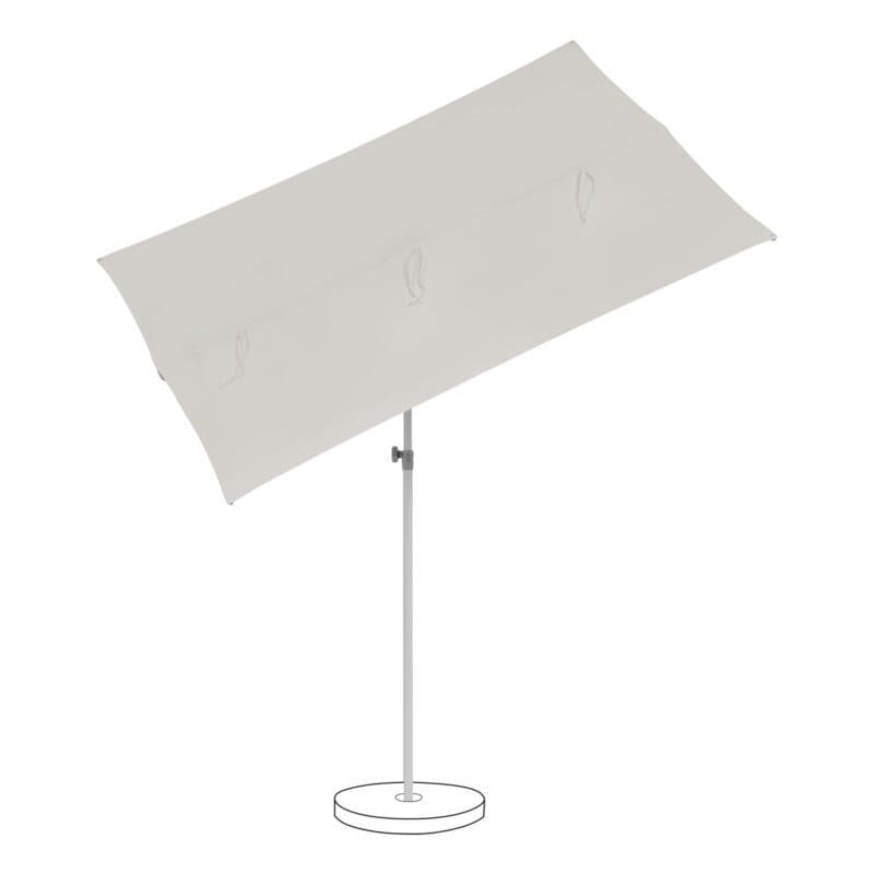 SUNCOMFORT® by GLATZ "Flex-Roof", Sonnenschirm, 195x140 cm, Dessin 013 - Light Grey