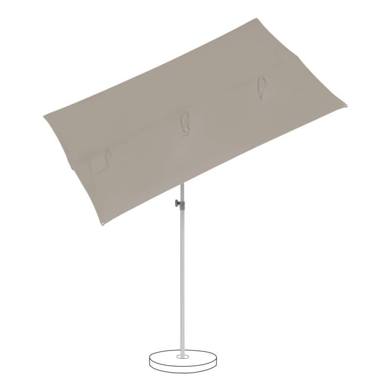 SUNCOMFORT® by GLATZ "Flex-Roof", Sonnenschirm, 195x140 cm, Dessin 053 - Light Taupe
