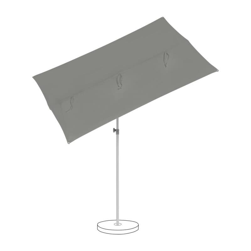 SUNCOMFORT® by GLATZ "Flex-Roof", Sonnenschirm, 195x140 cm, Dessin 057 - Stone Grey