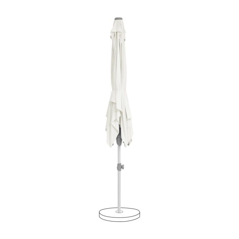 SUNCOMFORT® by GLATZ "Shell-Turn", Sonnenschirm, Dessin 050 - Sand White