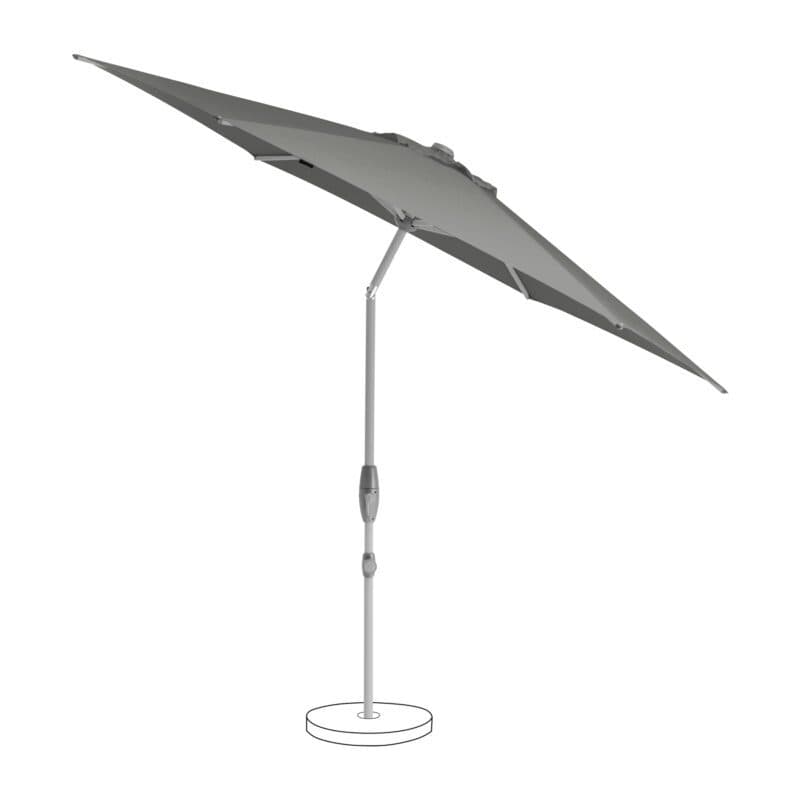 SUNCOMFORT® by GLATZ "Shell-Turn", Sonnenschirm, rund, Dessin 057 - Stone Grey