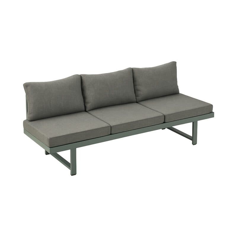Liadomo "Callipo" Multifunkionsliege 216x60x35 cm, Alu anthrazit, Bezug Olefin grau