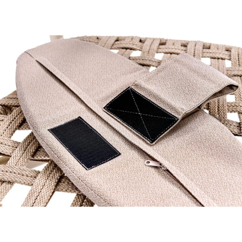 CASA DOMA "Farini" Rückenkissen, Sunproof® Olefin braunbeige