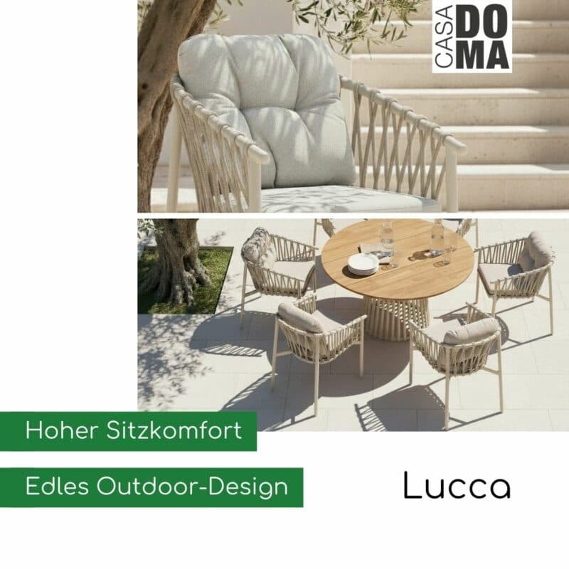 CASA DOMA "Lucca" Diningsessel in Cream (Bild KI-generiert)