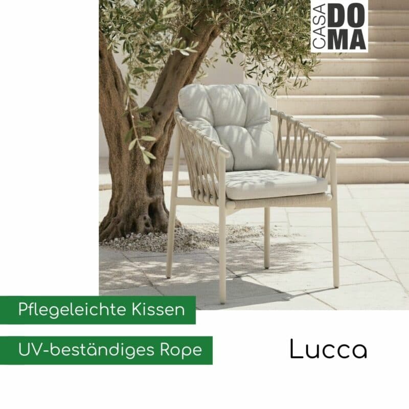 CASA DOMA "Lucca" Diningsessel in Cream (Bild KI-generiert)
