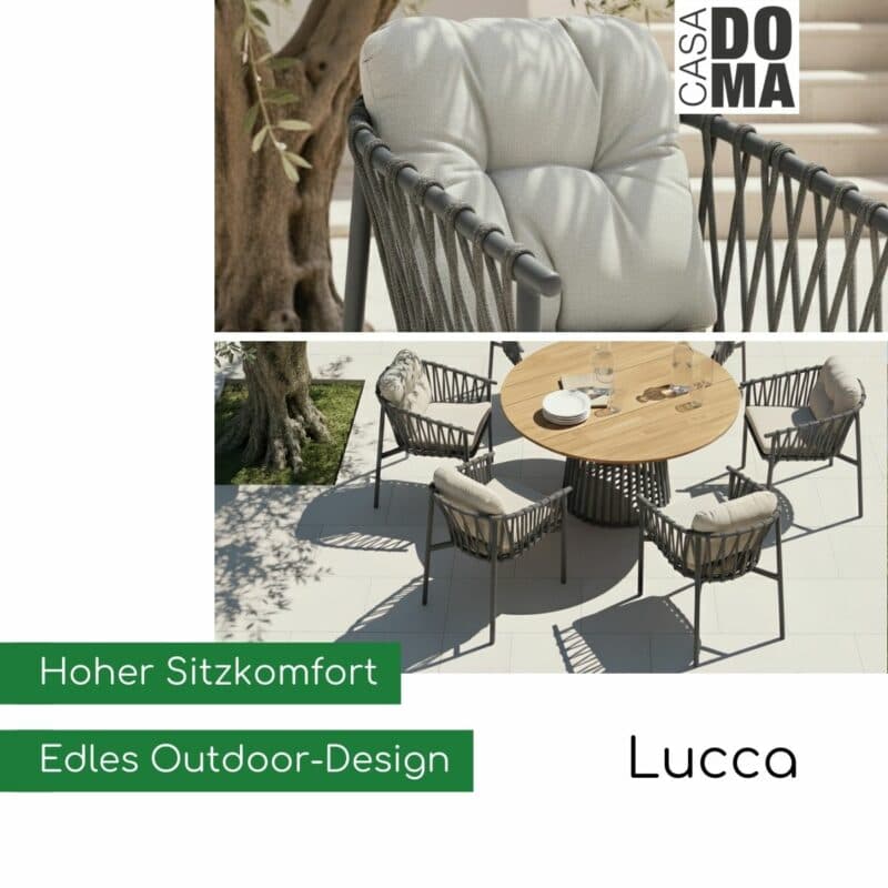 CASA DOMA "Lucca" Diningsessel in Anthrazit (Bild KI-generiert)