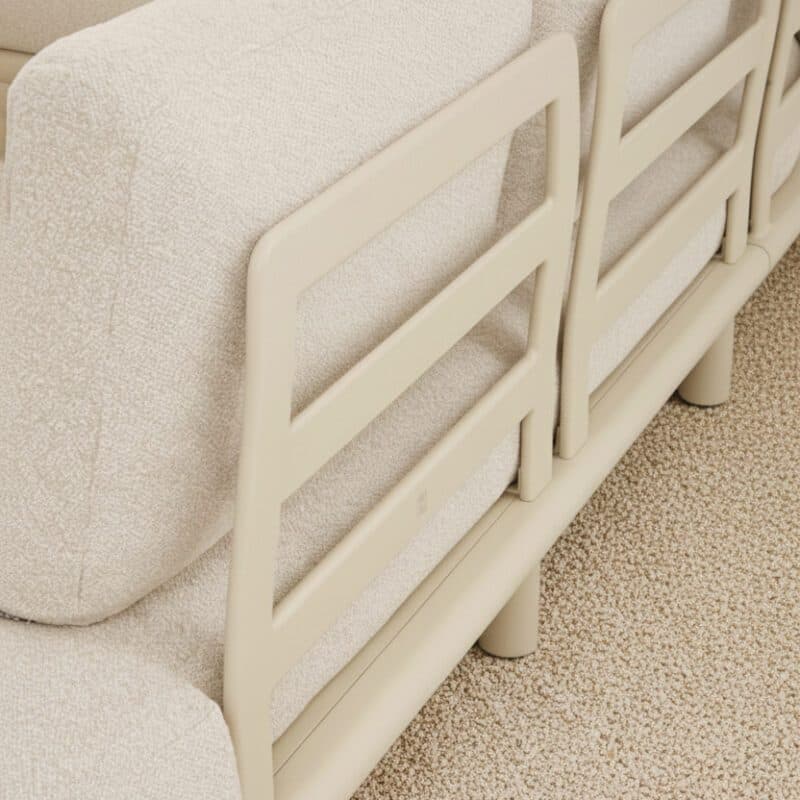 CASA DOMA "Montella" Loungeset, Gestell Aluminium cream, Polster beige (Bild KI-generiert)