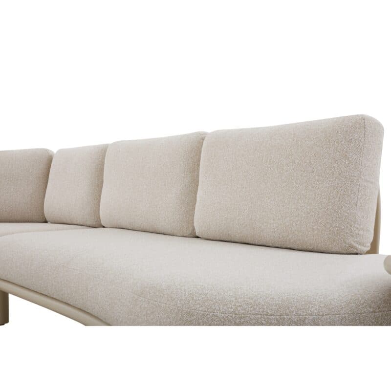 CASA DOMA "Montella" Loungeset, Gestelle Aluminium cream, Polster Sunproof® Olefin beige