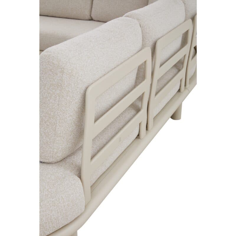 CASA DOMA "Montella" Loungeset, Gestelle Aluminium cream, Polster Sunproof® Olefin beige