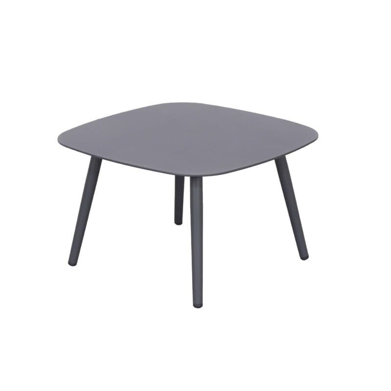 CASA DOMA “Rapello” Loungetisch-Set, Aluminium anthrazit, 60x60 cm