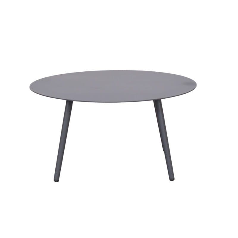 CASA DOMA “Rapello” Loungetisch-Set, Aluminium anthrazit, Ø 80 cm