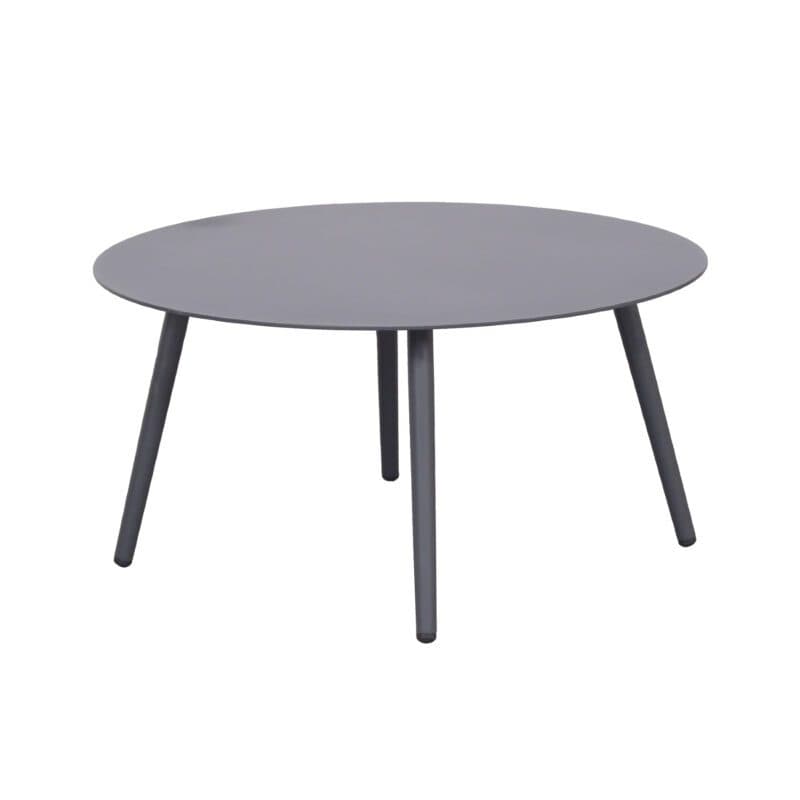 CASA DOMA “Rapello” Loungetisch-Set, Aluminium anthrazit, Ø 80 cm