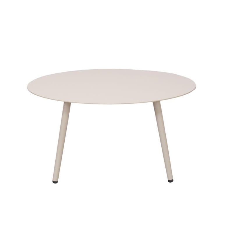 CASA DOMA “Rapello” Loungetisch-Set, Aluminium cream, Ø 80 cm
