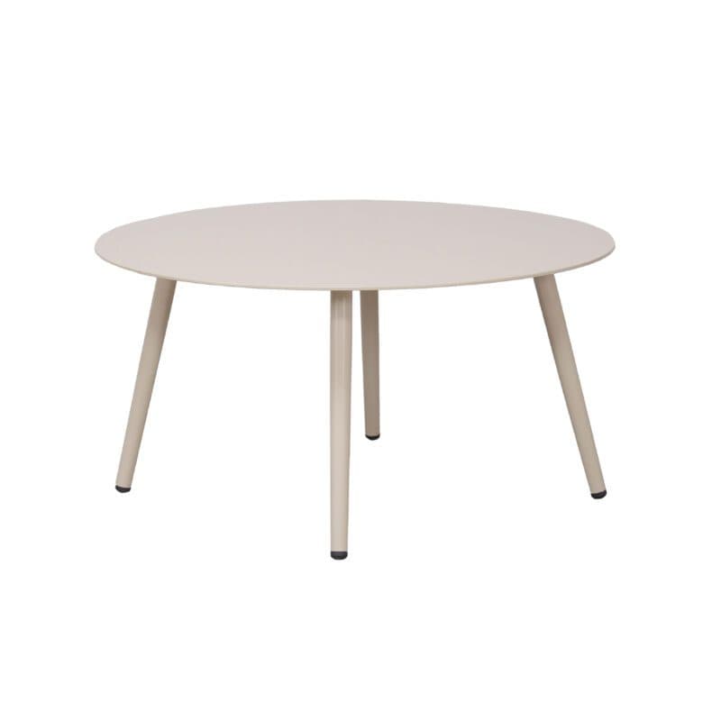 CASA DOMA “Rapello” Loungetisch-Set, Aluminium cream, Ø 80 cm