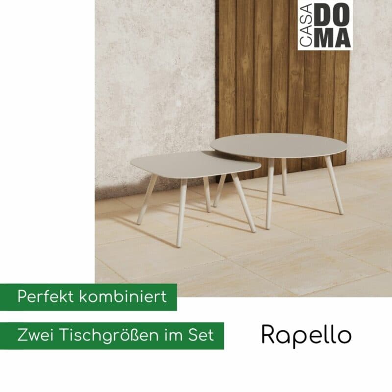 CASA DOMA "Rapello" Loungetische (Bild KI-generiert)
