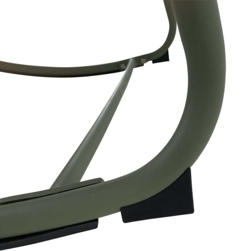 Lesli Living "Cozy" Schaukelstuhl, Aluminium soft green matt