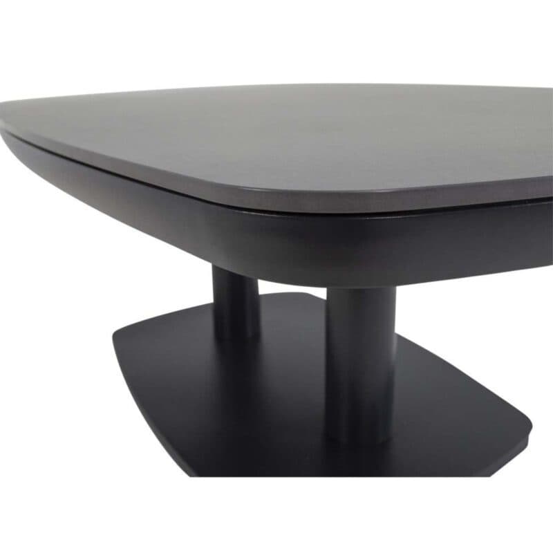 Lesli Living "Geneva" Loungetisch 135x83 cm, höhenverstellbar, Aluminium matt anthrazit, Tischplatte Sinterstein