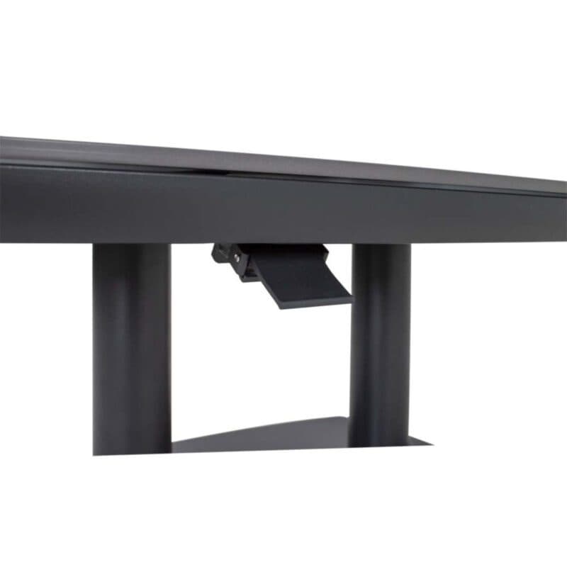 Lesli Living "Geneva" Loungetisch 135x83 cm, höhenverstellbar, Aluminium matt anthrazit, Tischplatte Sinterstein