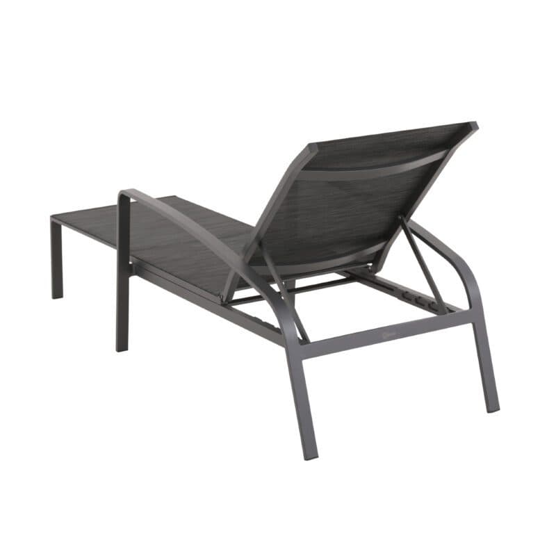 Liadomo "Atessa" Deckchair mit verstellbarer Rückenlehne und ausziehbarem Fußteil, Gestell Aluminium anthrazit, Bespannung Textilen anthrazit