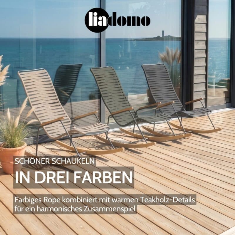 Liadomo "Atina" Schaukelstuhl (Bild KI-generiert)