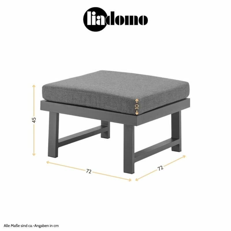 Liadomo "Callipo" Loungehocker, Maßangaben