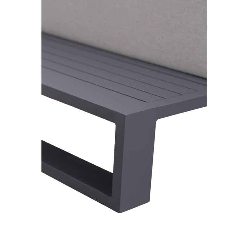 Liadomo “Candela” Lounge, Detail Ablage und Gestell Aluminium anthrazit