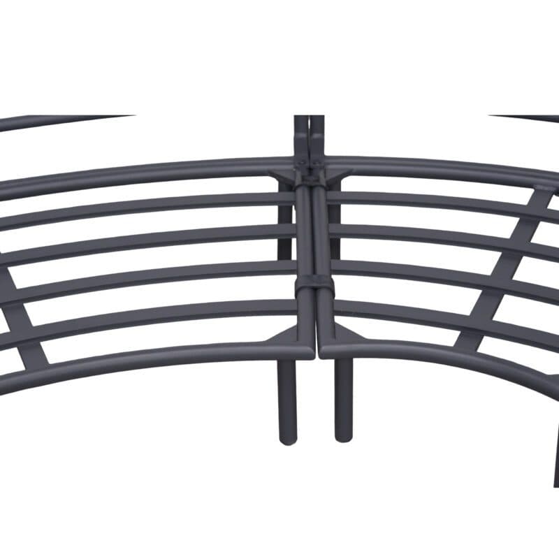 Liadomo “Celano” Loungeset, Gestelle Aluminium anthrazit, mit Verbinderclips zwischen den Modulen