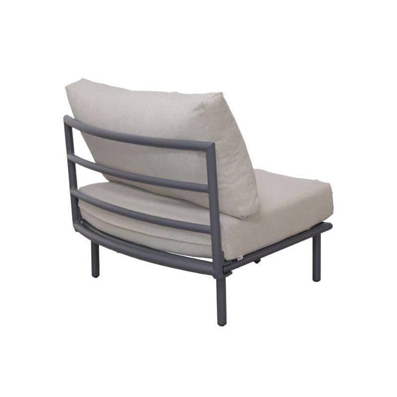 Liadomo “Celano” Lounge-Eckteil, Gestell Aluminium anthrazit, Polster beige