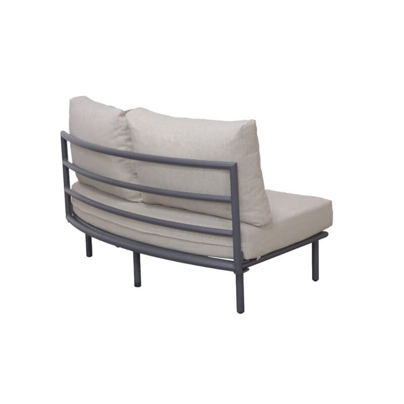 Liadomo “Celano” Lounge-Seitenteil, Gestell Aluminium anthrazit, Polster beige