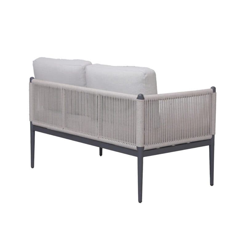 Liadomo “Formello” Lounge-Seitenteil links, Gestell Aluminium anthrazit, Rope & Polster light grey