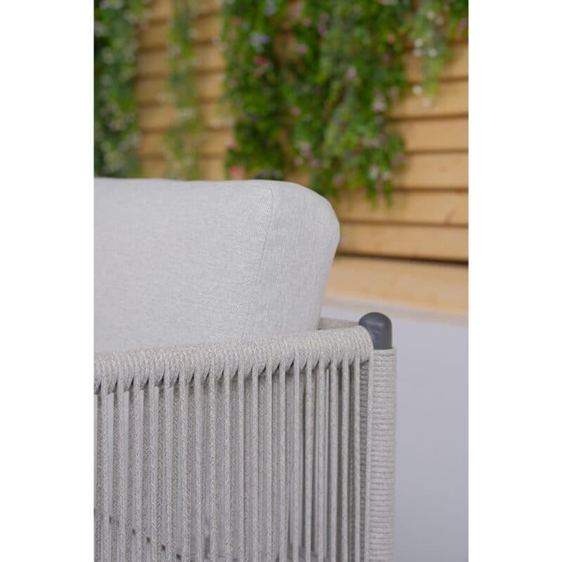 Liadomo "Formello" Dining-Loungeset, Rope & Polster light grey