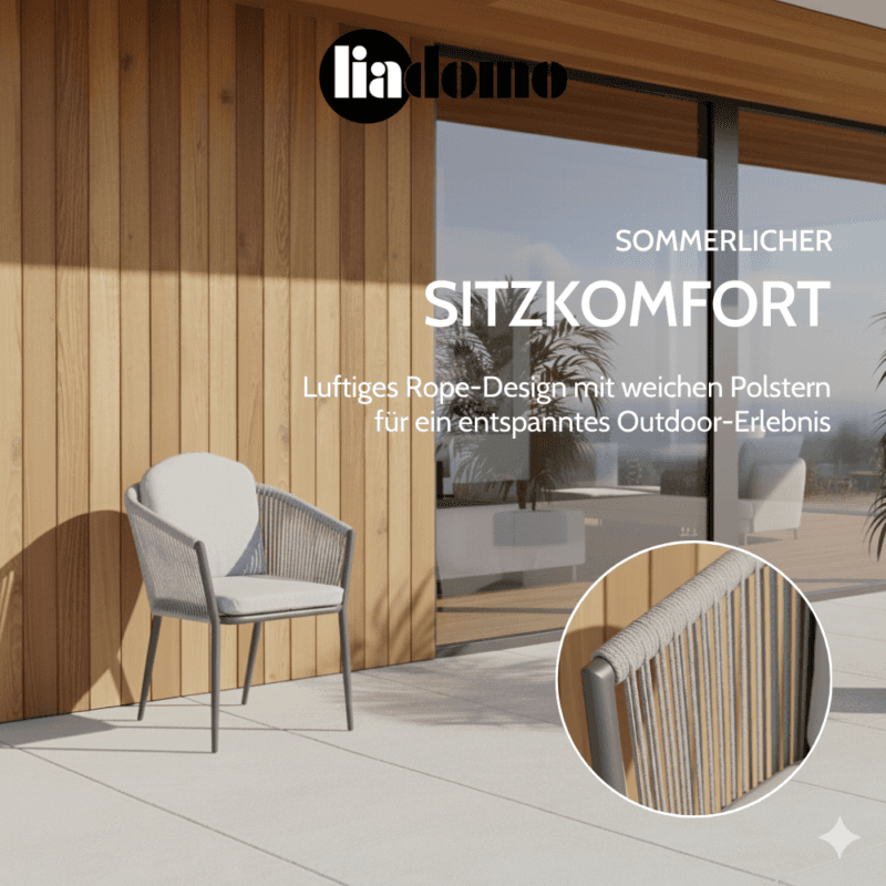 Liadomo "Latina" Diningsessel (Hintergrund KI-generiert)