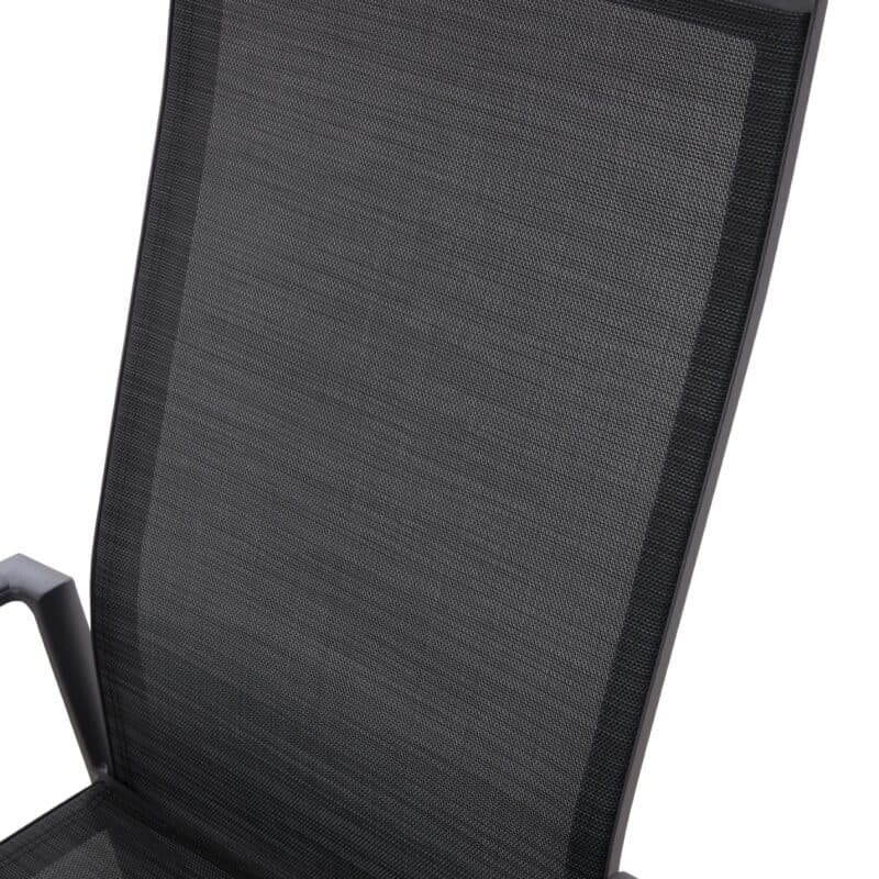 Liadomo "Limbadi Move" Hochlehner mit verstellbarer Rückenlehne, Gestell Aluminium anthrazit, Bespannung Textilen anthrazit