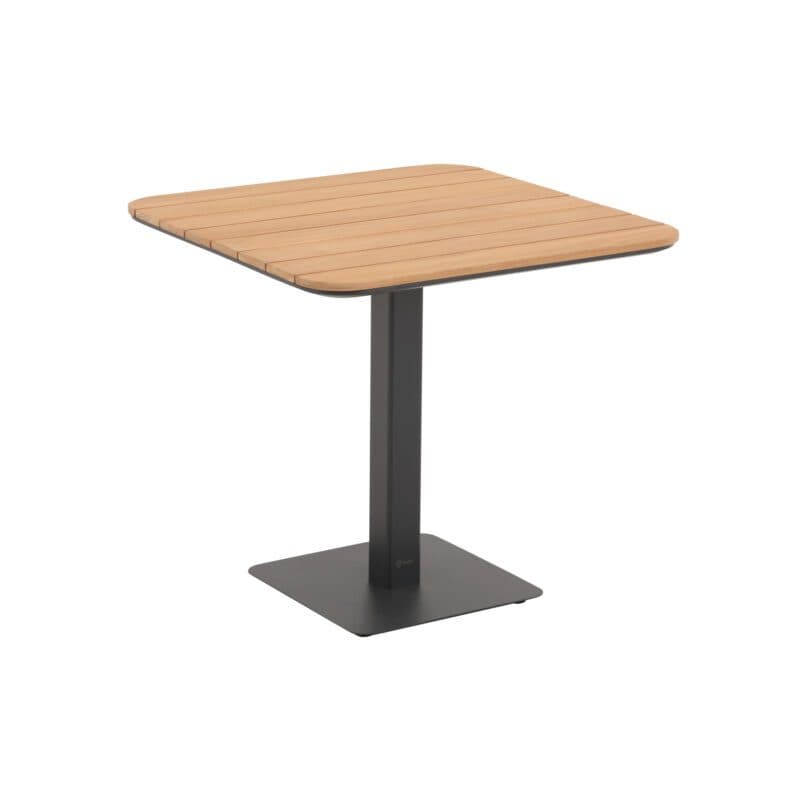 Liadomo "Torano" Klapptisch, Gestell Aluminium anthrazit, Tischplatte Teakholz