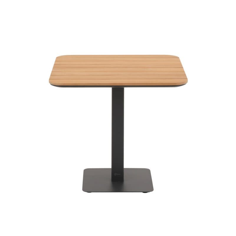 Liadomo "Torano" Klapptisch, Gestell Aluminium anthrazit, Tischplatte Teakholz