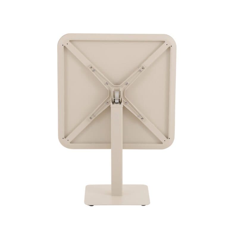 Liadomo "Torano" Klapptisch, Gestell und Tischplatte Aluminium cream