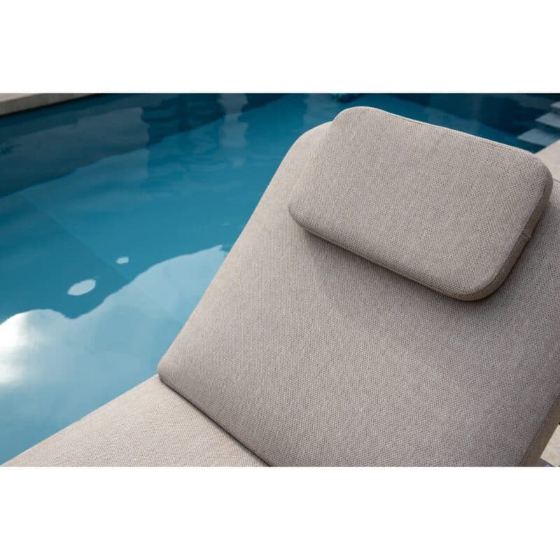 4Seasons Outdoor "Milano" Sonnenliege, Gestell Aluminium terre, Polster Olefin grau