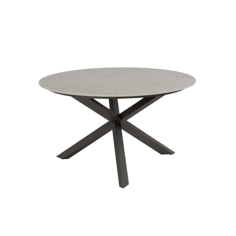 4Seasons Outdoor "Prado" Gartentisch Ø 130 cm, Gestell Edelstahl terre, Tischplatte Keramik terre