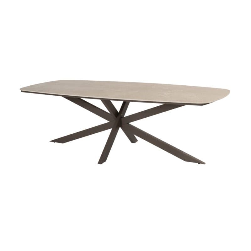 4Seasons Outdoor "Prado" Gartentisch 240x105 cm, Gestell Edelstahl terre, Tischplatte Keramik sand