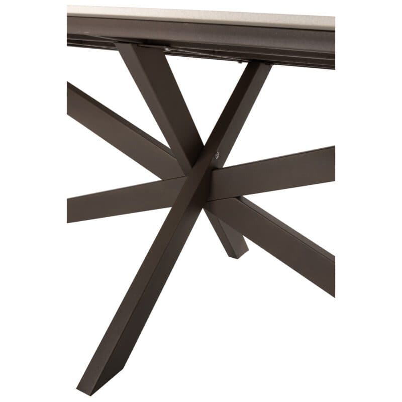 4Seasons Outdoor "Prado" Gartentisch 240x105 cm, Gestell Edelstahl terre, Tischplatte Keramik sand