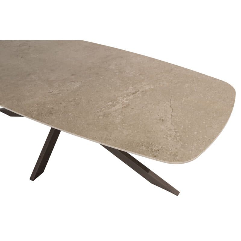 4Seasons Outdoor "Prado" Gartentisch 240x105 cm, Gestell Edelstahl terre, Tischplatte Keramik sand