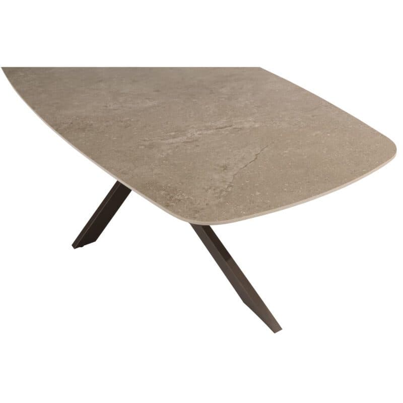 4Seasons Outdoor "Prado" Gartentisch 240x105 cm, Gestell Edelstahl terre, Tischplatte Keramik sand