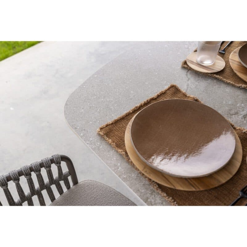 4Seasons Outdoor "Prado" Gartentisch 240x105 cm, Gestell Edelstahl terre, Tischplatte Keramik sand