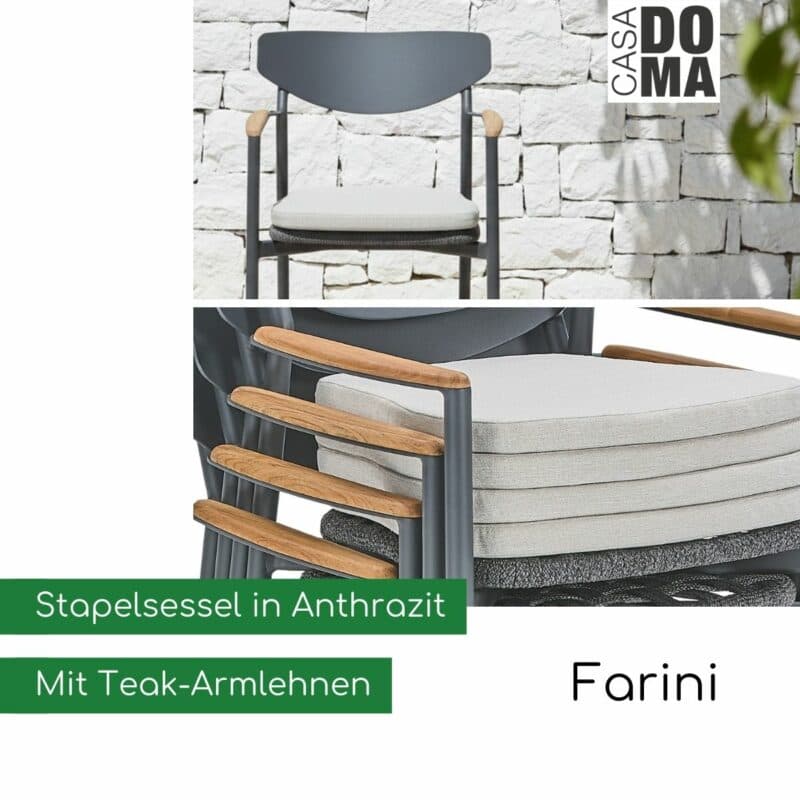 CASA DOMA "Farini" Stapelstuhl (Bild KI-generiert)