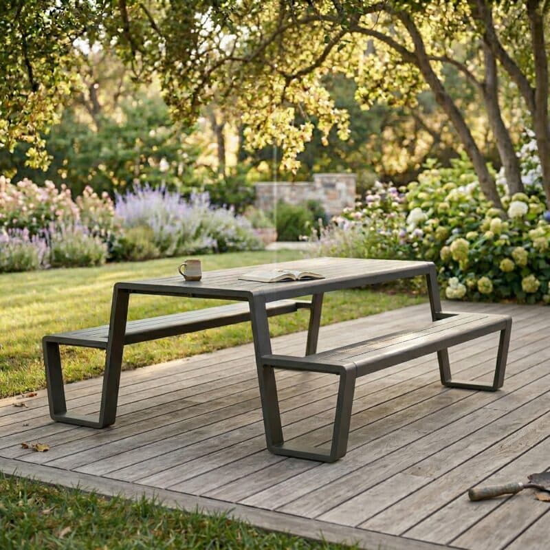 Lesli Living "Estilo" Picknick-Set, Aluminium anthrazit matt (Bild KI-generiert)