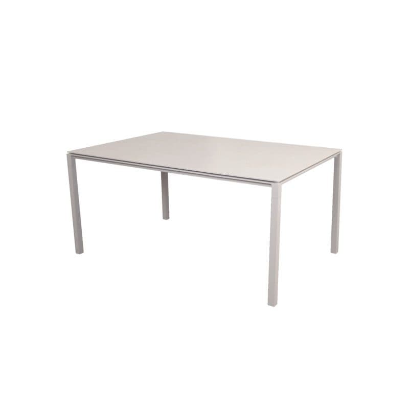Cane-line Gartentisch "Pure", Gestell Aluminium sand, Platte Keramik Toscana sand, 150x90 cm