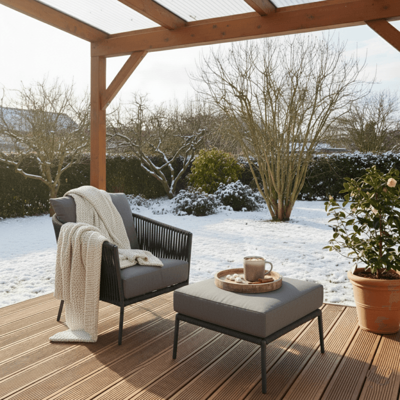 CASA DOMA Set mit Loungesessel und Loungehocker "Falcone" (Bild KI-generiert)