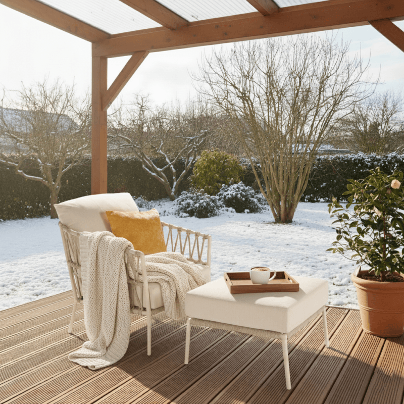 CASA DOMA Loungeset mit Loungesessel und Loungehocker "Messina" (Bild KI-generiert)