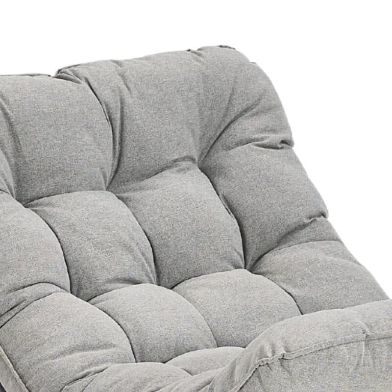 CASA DOMA "Paola" Schaukelstuhl, Bezug grau