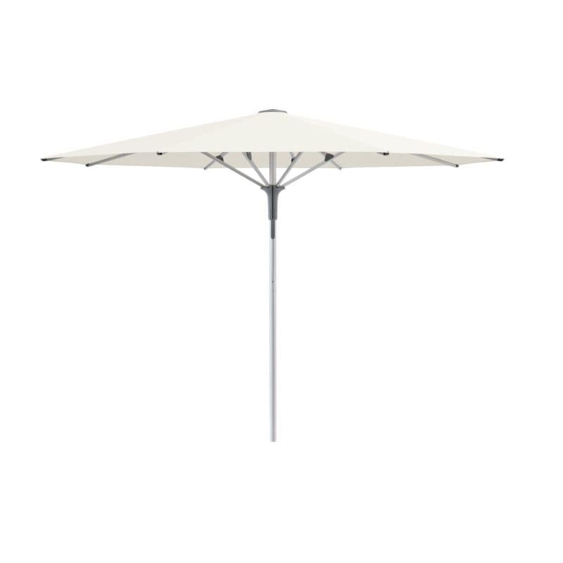 Glatz "FORTERO® Pro", Sonnenschirm, Gestell Aluminium natureloxiert, rund, Dessin 158 - Off White (© by GLATZ AG, Schweiz)